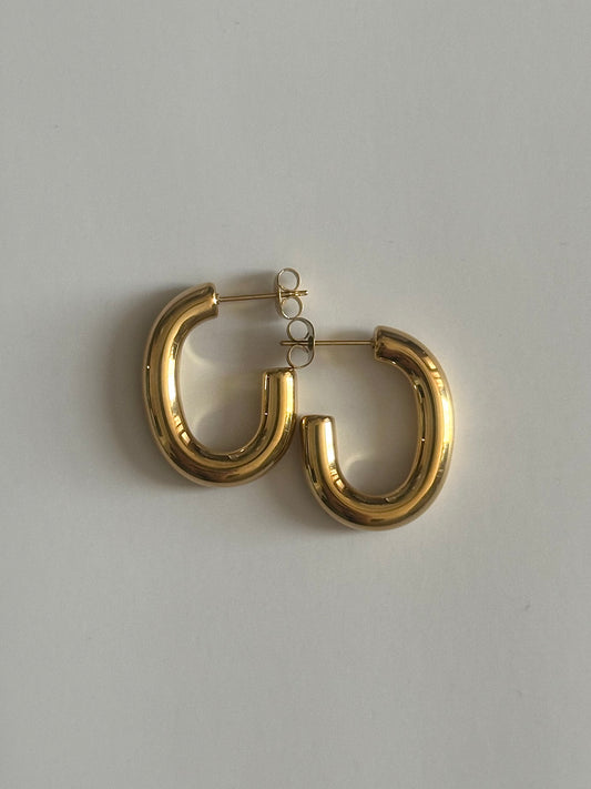 Golden Arc Earrings